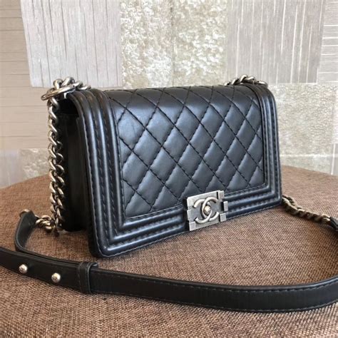 chanel bag le boy|Chanel boy small quilted bag.